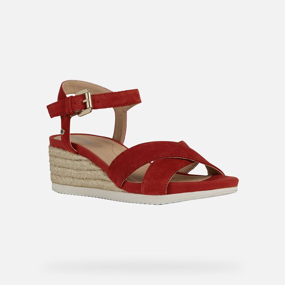 Sandales Geox Ischia - Rouge - Femme 845706-HBW